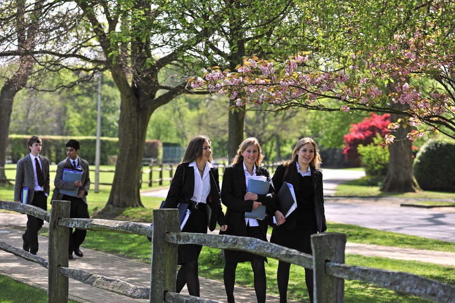 Charterhouse students walking